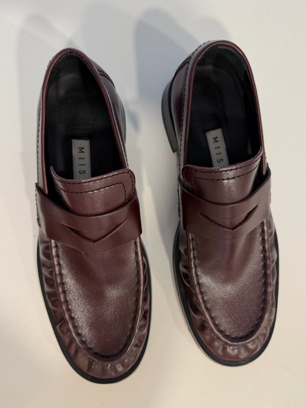 Miista Burgundy Zita Loafers